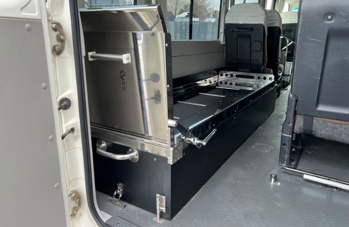 マイクロバス用棺台レール