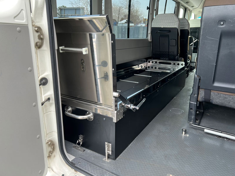 マイクロバス用棺台レール